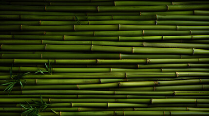 green bamboo background, close up. top view with copy space.