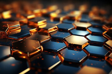 Obraz premium Creative abstract digital wallpaper background vector illustration or texture. Ai generated