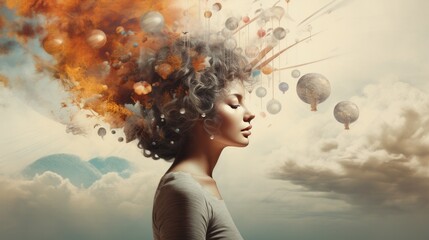 Visual depiction of the abstract concept of mindfulness and slow living, emphasizing the importance of mindful practices and a slower pace of life. AI generative.