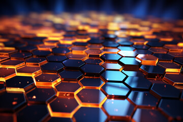 Obraz premium Creative abstract digital wallpaper background vector illustration or texture. Ai generated