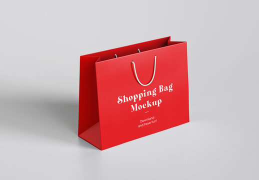 Standing Shopping Bag Mockup