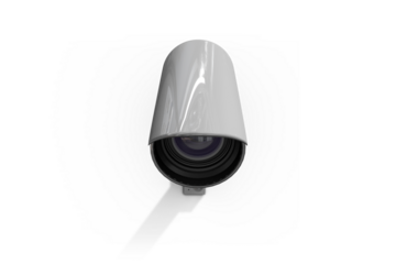 Digital png illustration of security camera on transparent background