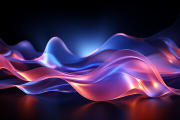Obraz premium Creative abstract digital wallpaper background vector illustration or texture. Ai generated