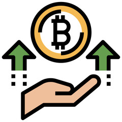 PROFIT line icon,linear,outline,graphic,illustration