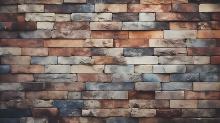 textured brick wall with various shades