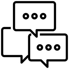 messages line icon,linear,outline,graphic,illustration