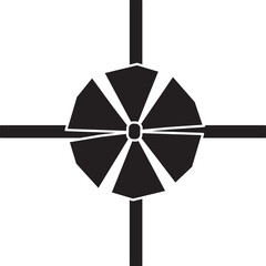 Digital png illustration of black ribbon on transparent background