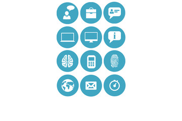 Digital png illustration of media icons on transparent background