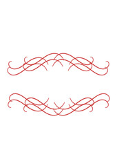 Digital png illustration of red shapes with copy space on transparent background