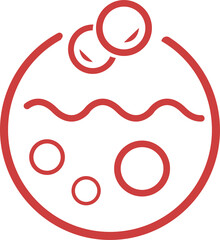 Digital png illustration of abstract shape on transparent background