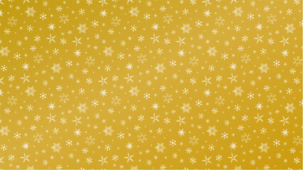 クリスマスに使える金色の雪の結晶のベクター背景画像