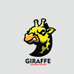 Design logo mascot character icon giraffe