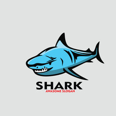 Design logo mascot character icon shark