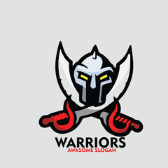 Design logo mascot character icon warriors