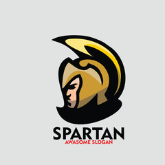 Design logo mascot character icon spartan