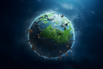 world enviroment day, save planet background concept