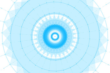 Digital png illustration of blue circles and shapes on transparent background