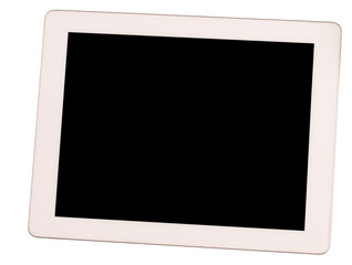 Digital png illustration of tablet with copy space on transparent background