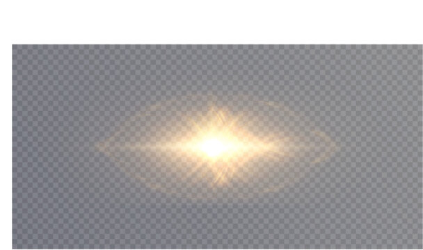 eye of sauron evil. light effect on transparent background.	