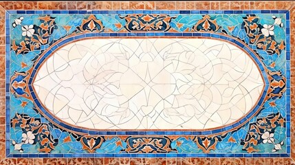 Detail of traditional persian mosaic wall