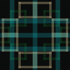 Square tartan fabric plaid pattern design background isolated