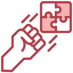 FOCUSING ON SOLUTION line icon,linear,outline,graphic,illustration