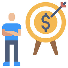 WORK TARGET line icon,linear,outline,graphic,illustration