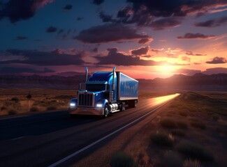 Obraz na płótnie Canvas truck on the road