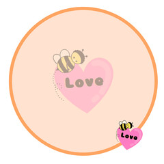 baby child with a heart