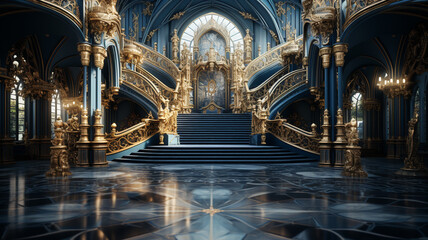 interior view of the cathedral of st petersburg, russia