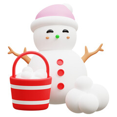 3d Snowman