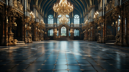 interior view of the cathedral of st petersburg, russia