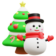 3d Snowman