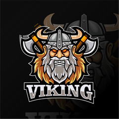 viking mascot logo