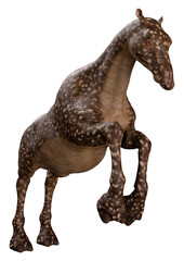 3D Rendering Alien Animal on White