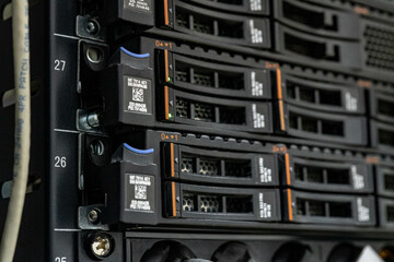 Obraz premium network hub and cables