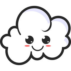 Cute Cloud Character