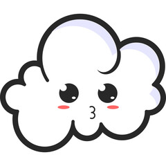 Cute Cloud Character