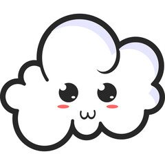 Cute Cloud Character