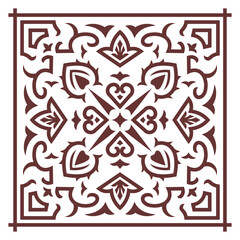 Vector ornamental decoration tile pattern