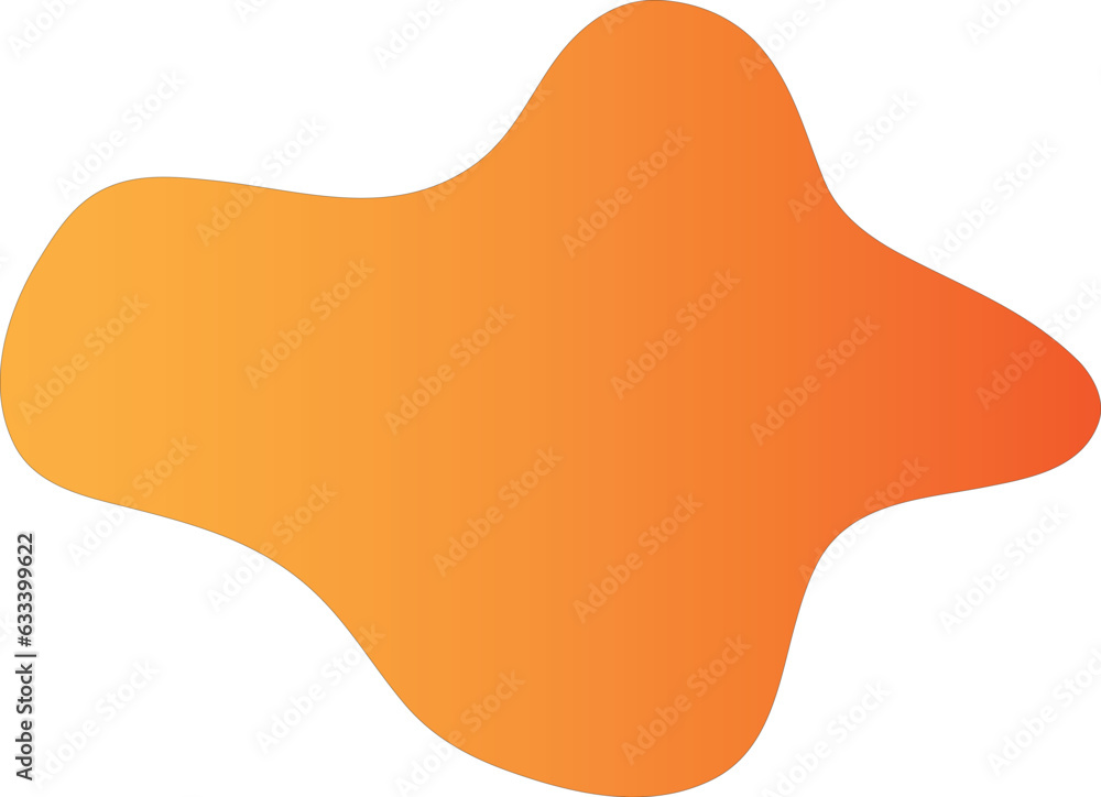 Poster abstract shape gradient element with abstract shapes
