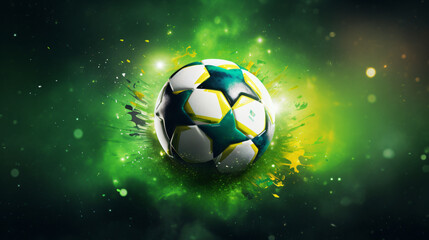 Naklejka premium Brasil, Brasilian fotballl national football flag soccer team, soccer, ball, football, sport, game, goal, object, play, black, illustration, equipment, sports, vector, soccer ball, fire, sphere
