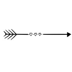 black and white arrows