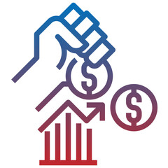 INVESTING IN YOURSELF line icon,linear,outline,graphic,illustration
