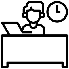 homework line icon,linear,outline,graphic,illustration
