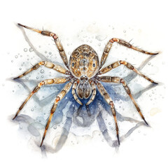 Obraz premium Watercolor Spiders Clipart Pack, Clipart for commercial use, Transparent PNGs, made with AI generative technology