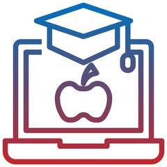 learning line icon,linear,outline,graphic,illustration