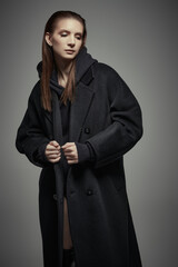 lady in coat