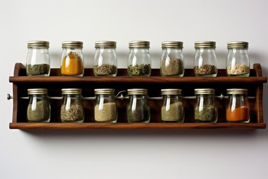 Spice Rack With Bottles Spice Rack With Jars Farmhouse -  Israel
