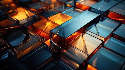 abstract 3d cubes background wallpaper